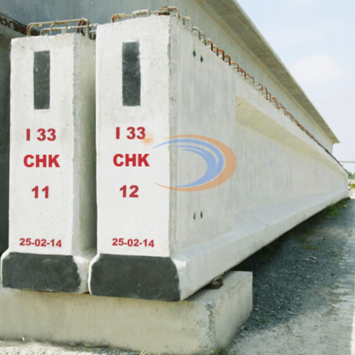 Đúc Dầm Bê Tông Cốt Thép Chữ I, Chiều Dài 33 m