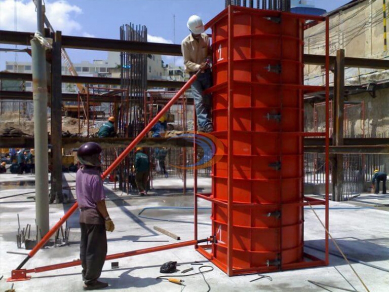 Cấu tạo cốp pha, ván khuôn cột